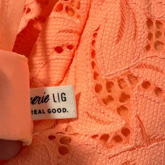 Aerie Beach Daze Lace Padded Bralette Size Large - Picture 7 of 7